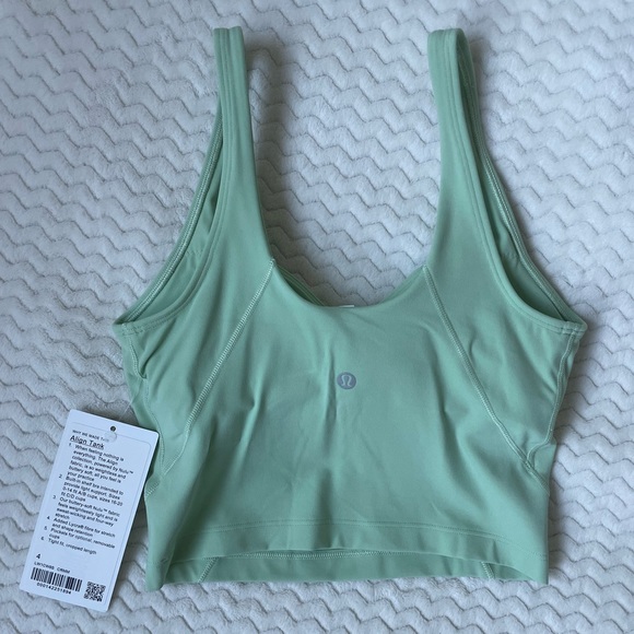 Lululemon Align Cropped Tank Top Sz4 light green NWT - Picture 2 of 9